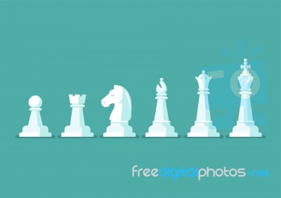 Chess Piece  Icons Set Stock Image