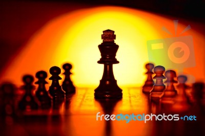 Chess Pieces Stock Photo