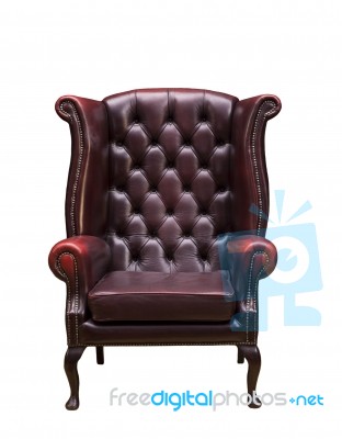 Chesterfield Luxury Armchair Stock Photo