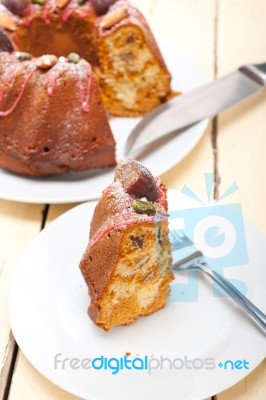 Chestnut Cake Bread Dessert Stock Photo