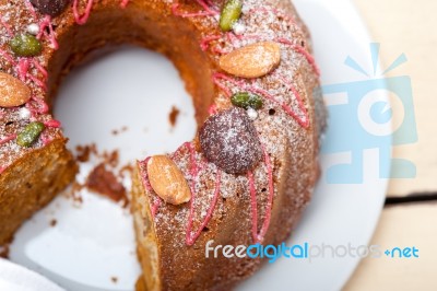 Chestnut Cake Bread Dessert Stock Photo