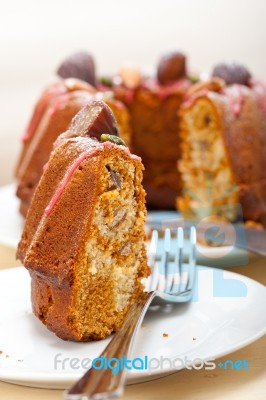 Chestnut Cake Bread Dessert Stock Photo