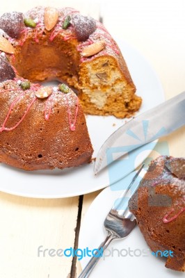 Chestnut Cake Bread Dessert Stock Photo