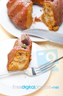 Chestnut Cake Bread Dessert Stock Photo