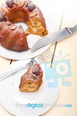 Chestnut Cake Bread Dessert Stock Photo