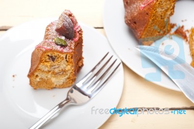 Chestnut Cake Bread Dessert Stock Photo