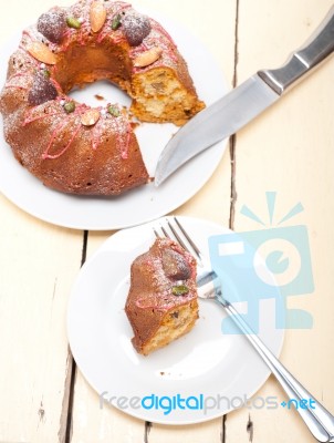 Chestnut Cake Bread Dessert Stock Photo