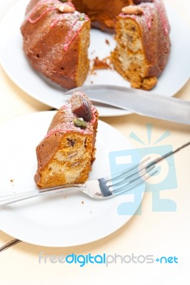 Chestnut Cake Bread Dessert Stock Photo