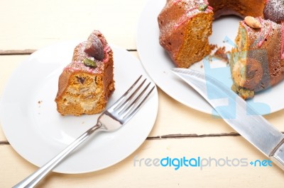 Chestnut Cake Bread Dessert Stock Photo