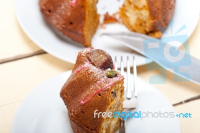 Chestnut Cake Bread Dessert Stock Photo