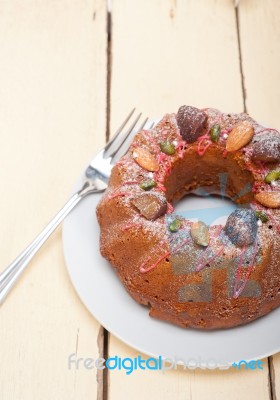 Chestnut Cake Bread Dessert Stock Photo