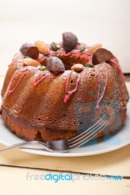 Chestnut Cake Bread Dessert Stock Photo