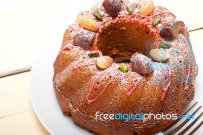 Chestnut Cake Bread Dessert Stock Photo