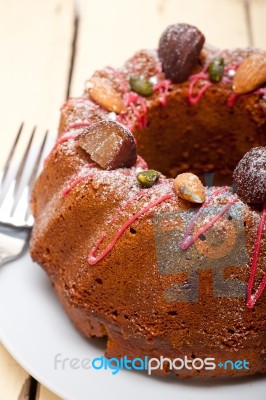 Chestnut Cake Bread Dessert Stock Photo