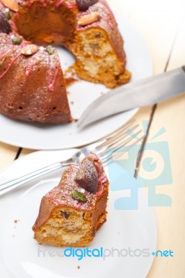 Chestnut Cake Bread Dessert Stock Photo