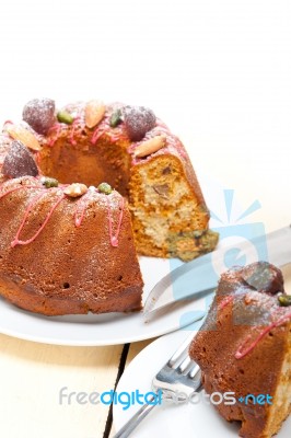 Chestnut Cake Bread Dessert Stock Photo