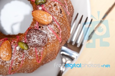 Chestnut Cake Bread Dessert Stock Photo