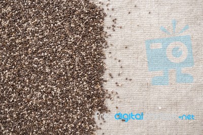 Chia Seed Background Stock Photo