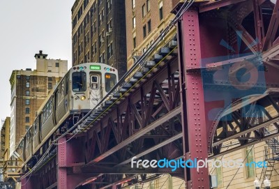 Chicago Subway Stock Photo