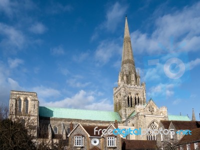 Chichester, West Sussex/uk - February 8 : Chichester Cathedral I… Stock Photo