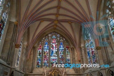 Chichester, West Sussex/uk - February 8 : Interior Of Chichester… Stock Photo