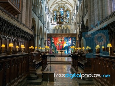 Chichester, West Sussex/uk - February 8 : Interior Of Chichester… Stock Photo