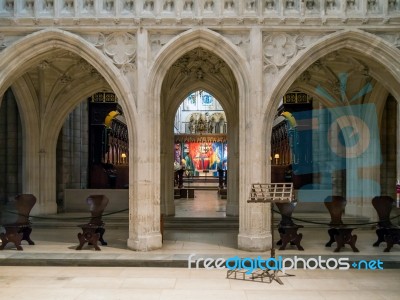 Chichester, West Sussex/uk - February 8 : Interior Of Chichester… Stock Photo