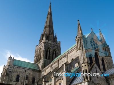 Chichester, West Sussex/uk - February 8 : View Of Chichester Cat… Stock Photo