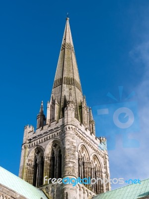 Chichester, West Sussex/uk - February 8 : View Of Chichester Cat… Stock Photo