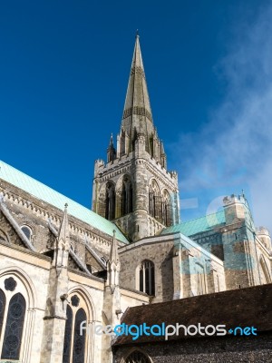 Chichester, West Sussex/uk - February 8 : View Of Chichester Cat… Stock Photo