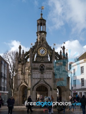 Chichester, West Sussex/uk - February 8 : View Of Chichester Clo… Stock Photo