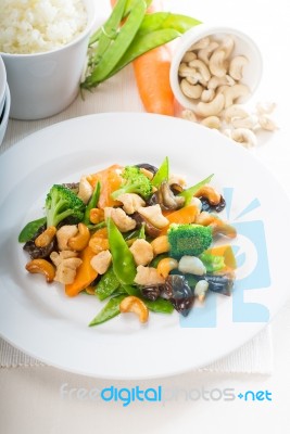 Chicken And Vegetables Stock Photo