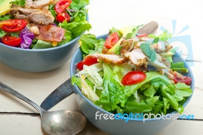 Chicken Avocado Salad Stock Photo