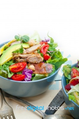 Chicken Avocado Salad Stock Photo