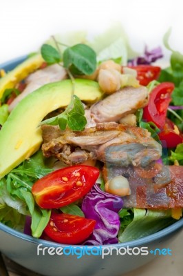 Chicken Avocado Salad Stock Photo