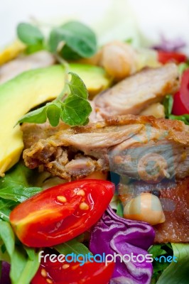 Chicken Avocado Salad Stock Photo