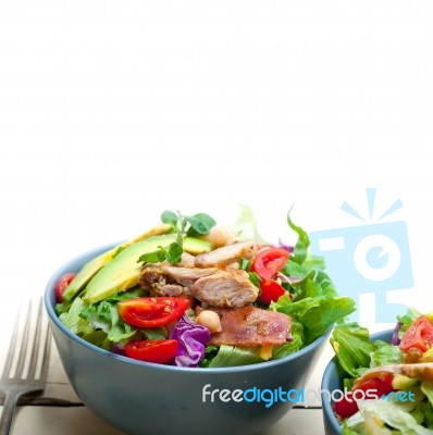 Chicken Avocado Salad Stock Photo