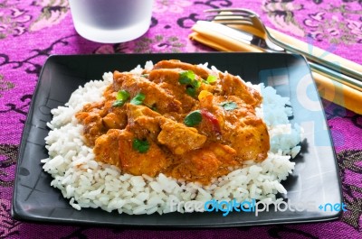 Chicken Curry Stock Photo