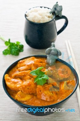 Chicken Curry Stock Photo