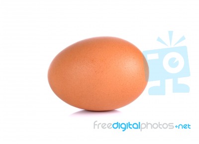 Chicken Egg Isolated On A White Background Stock Photo