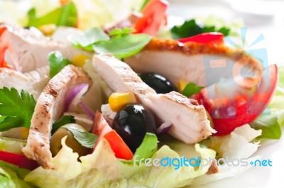 Chicken Salad Stock Photo