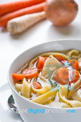 Chicken Soup Stock Photo