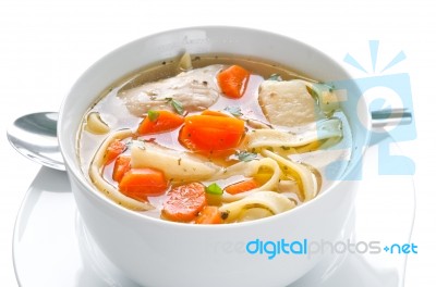 Chicken Soup Stock Photo