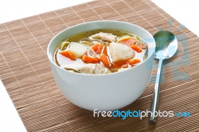 Chicken Soup Stock Photo