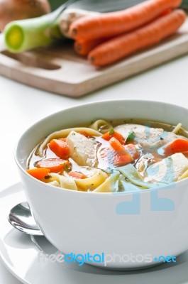 Chicken Soup Stock Photo