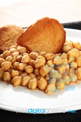 Chickpea Stew Stock Photo