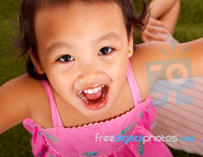 Child Is Laughing Stock Photo