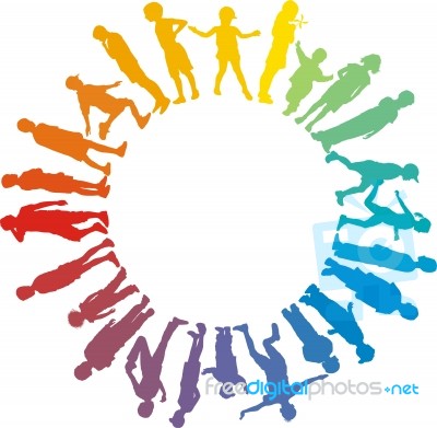 Child Rainbow Star Stock Image