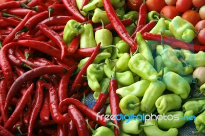 Chilli Peppers Stock Photo