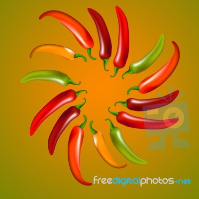 Chillies Stock Image